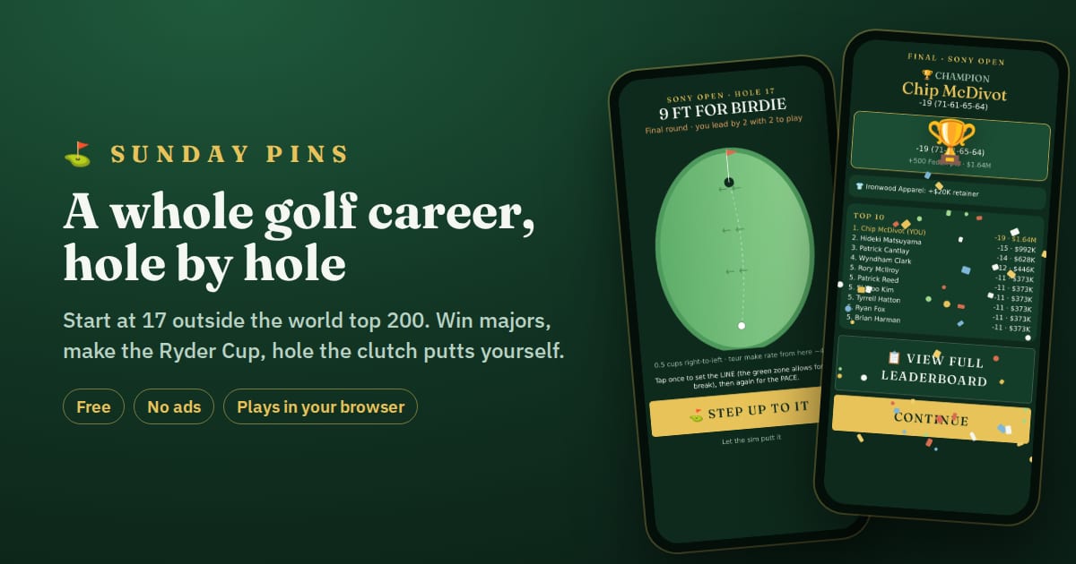 Preview of I can't code, and AI just helped me build the golf game I've dreamed about for years. I genuinely don't understand the hate.