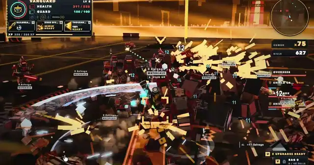 Preview of I'm building a voxel robot action game with a studio of AI agents.
