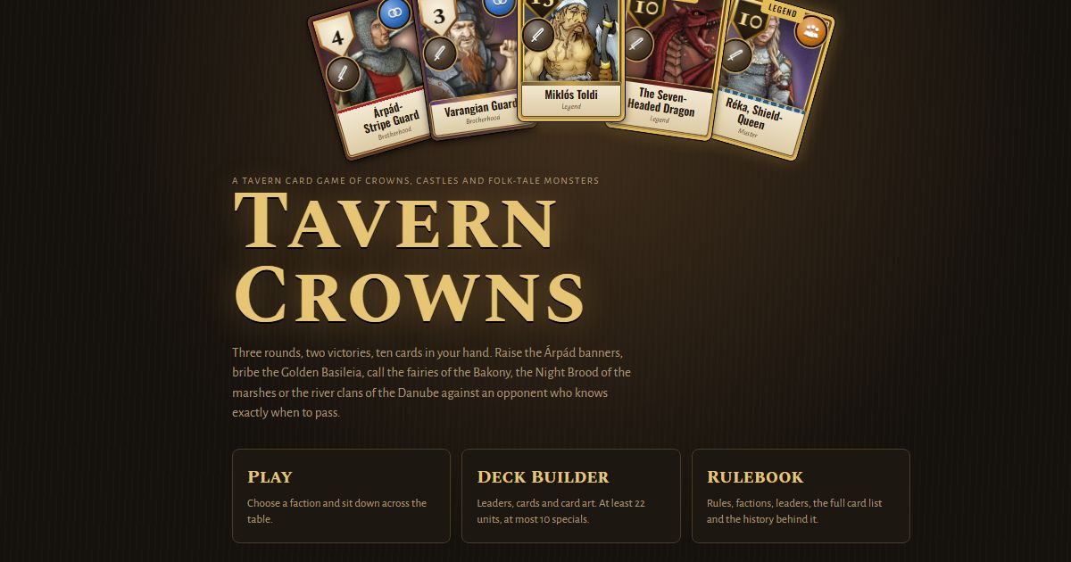 Preview of Tavern Crowns Card Game